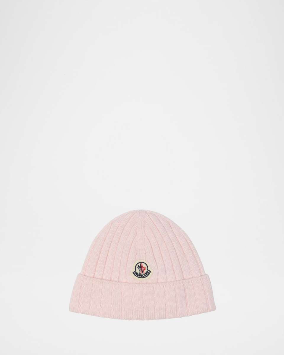 Girl's Rib-Knit Wool Beanie with Earflaps